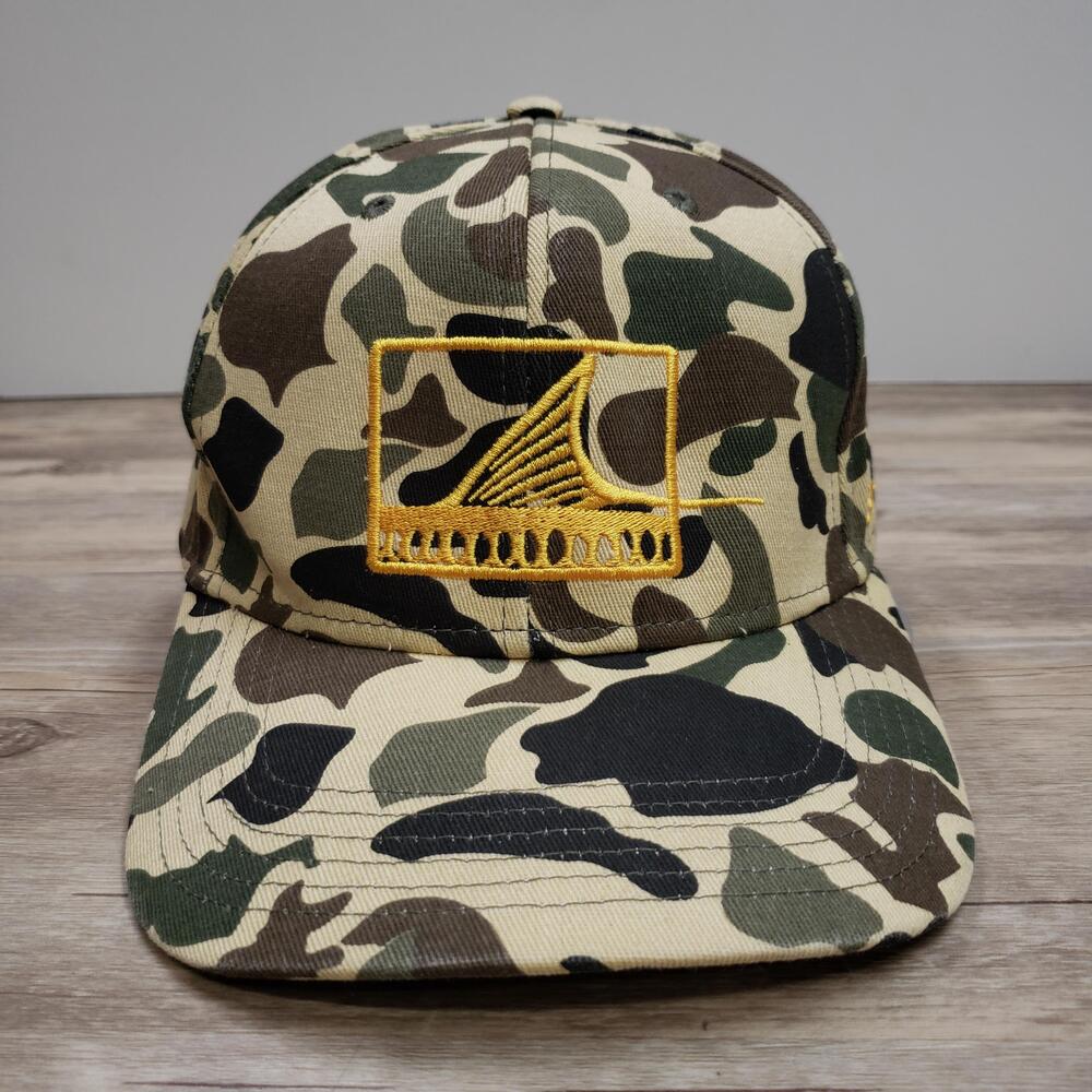 Sea Level Hat Cap Snap Back Mens One Size Camo Cotton Twill Embroidered Logo